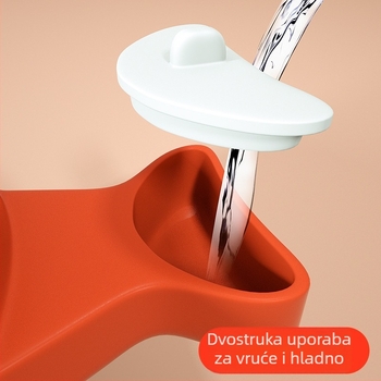 Izolirana zdjela za hranjenje beba, 304 nehrđajući čelik + PP, drži temperaturu, otporna na pad, površinska obrada liner-scrub, za bebe starije od 3 mjeseca