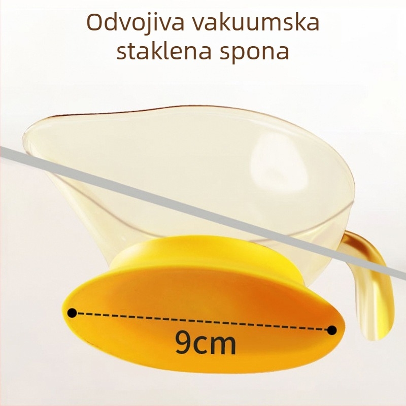 Beeshum PPSU posuda za hranjenje djece s usisnom bazom, prijenosna, za dob od 3 mjeseca