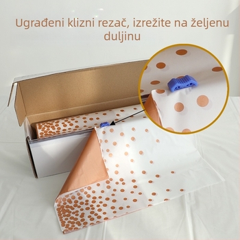 Jednokratni PEVA rolni stolnjak, prilagodljiv veličini, vodootporan i otporan na masnoće, pravokutni stolnjak za zabave i dom