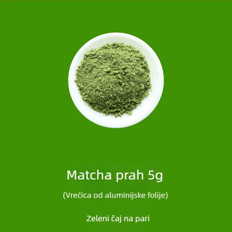 Prašak čaja za ceremonije: prašak bijelog čaja, prašak crvenog čaja, prašak oolong, prašak pu-erha i matcha