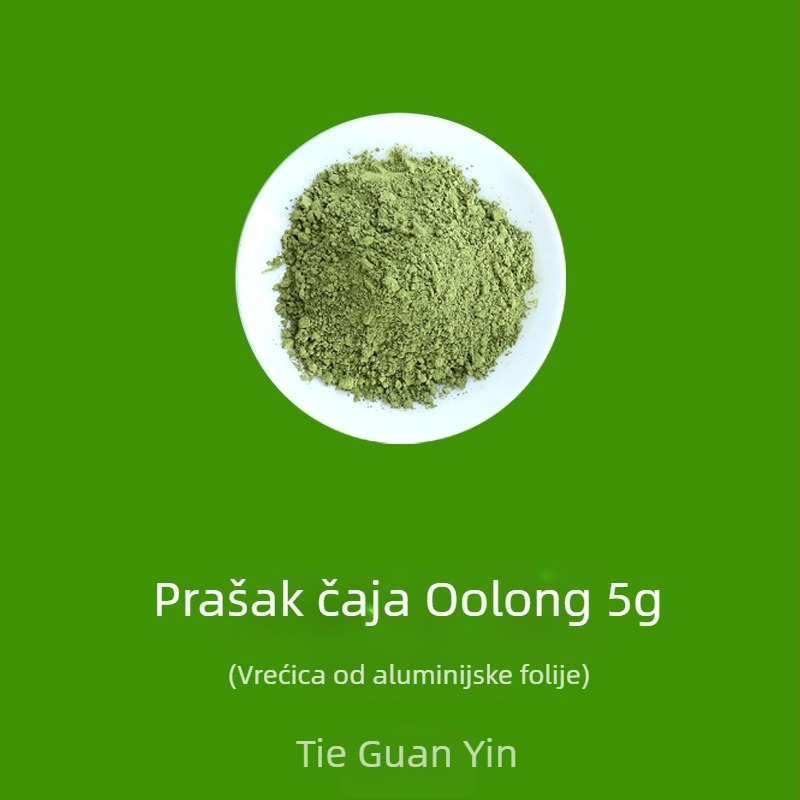 Prašak čaja za ceremonije: prašak bijelog čaja, prašak crvenog čaja, prašak oolong, prašak pu-erha i matcha