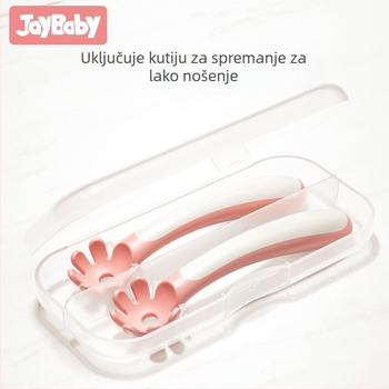 Set pribora za hranjenje za bebe: žlica i vilica od PP materijala za djecu od 6 mjeseci