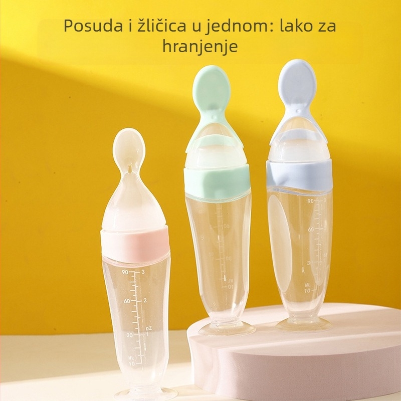 BEIDILE Žličica za hranjenje beba od silikona – mekan stisnuti dizajn, minimalistički stil, set od 168 komada, za djecu od 6 mjeseci i starije