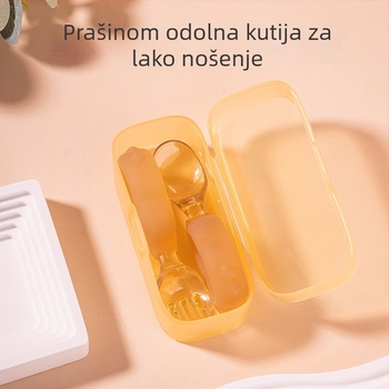 Set silikonske dječje žličice i vilice za hranjenje: mekana žličica s zakrivljenim kratkim držalom, za bebe od 6 mjeseci