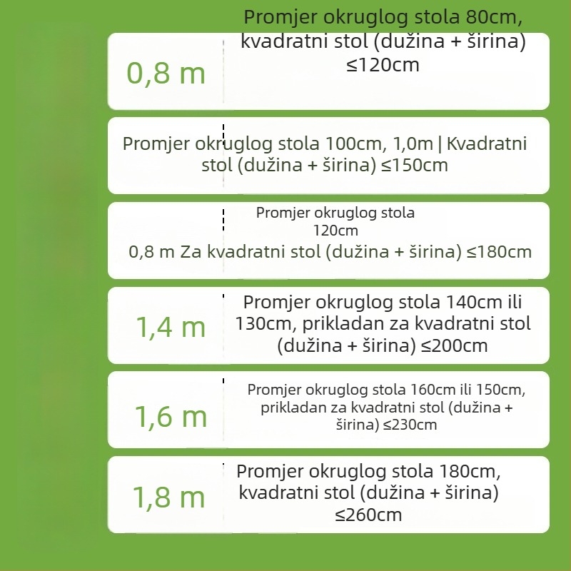 Jednokratni stolnjak za kružne ili kvadratne stolove, plastika (PE), proziran uzorak, mogućnost prilagodbe.