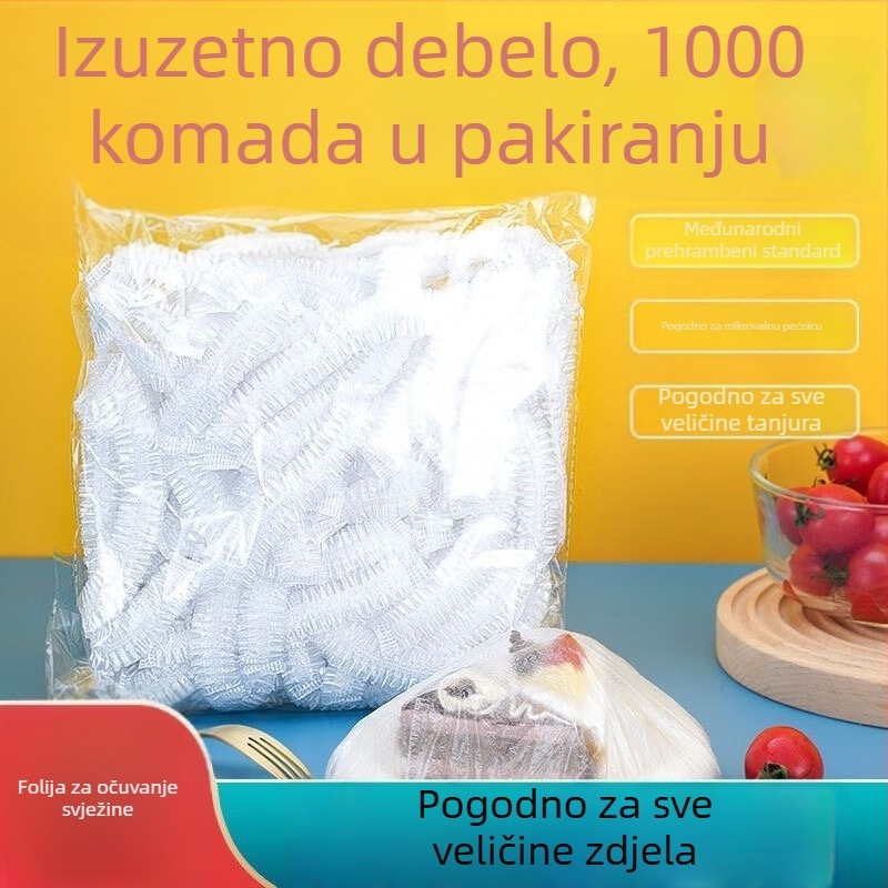 Poklopac za čuvanje ostataka hrane, jednokratni prozirni poklopac za zdjele