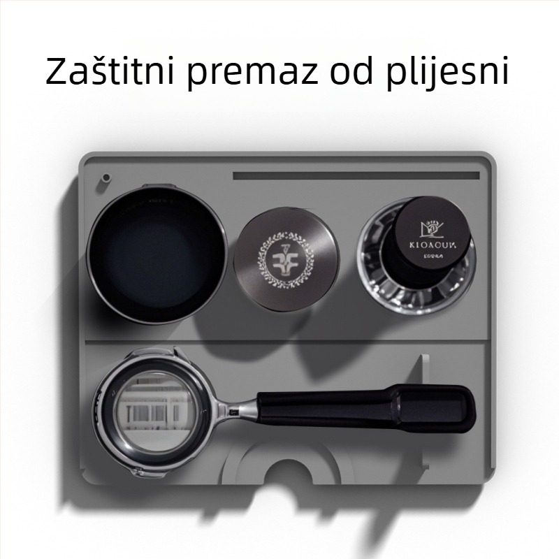 Silikonski podložak za aparat za kavu - kvadratna zaštitna podloga, protuklizna, toplinska izolacija, višenamjenska za bar i stol