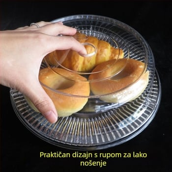 Garbo Daily plastični kružni poklopac za mikrovalnu pećnicu – hrana, zadržavanje topline, zaštita od prašine