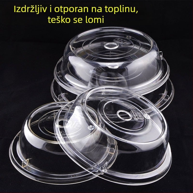 Garbo Daily plastični kružni poklopac za mikrovalnu pećnicu – hrana, zadržavanje topline, zaštita od prašine