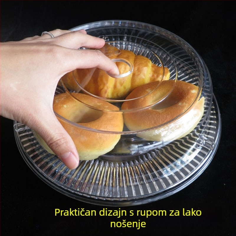 Garbo Daily plastični kružni poklopac za mikrovalnu pećnicu – hrana, zadržavanje topline, zaštita od prašine