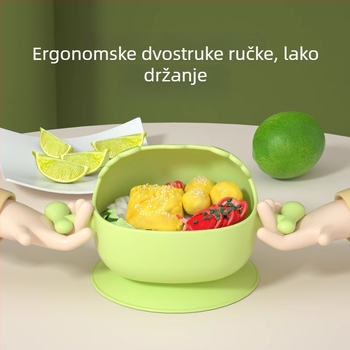 Bebina posuda za hranjenje – nehrđajući čelik, od 6 mjeseci nadalje, karikatura sladak stil