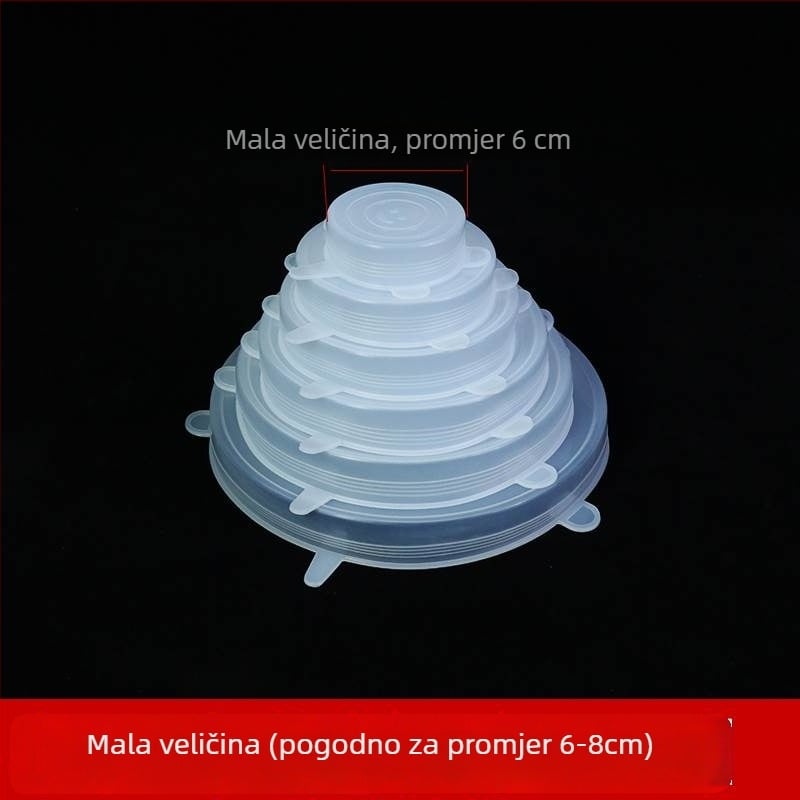 Silikonski kružni rastezljivi poklopac za zdjelu – zatvara hranu, višenamjenski