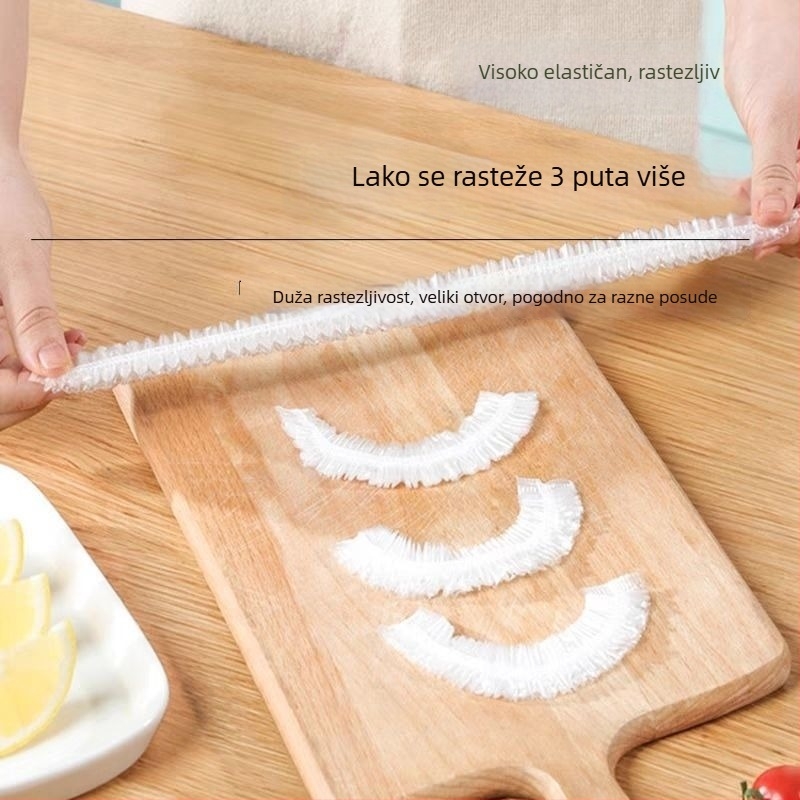 Jednokratni poklopac za zdjelu za čuvanje ostataka uz prozirnu foliju