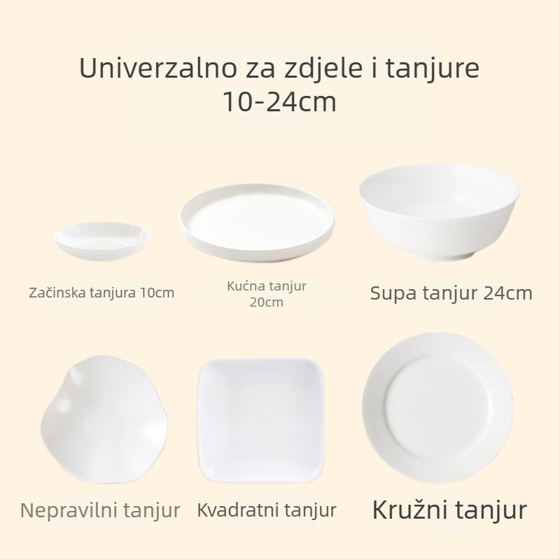 Jednokratni PE poklopac za posudu za čuvanje hrane, debeli, bez kidanja, 1 kom, 240 vrećica u velikom paketu