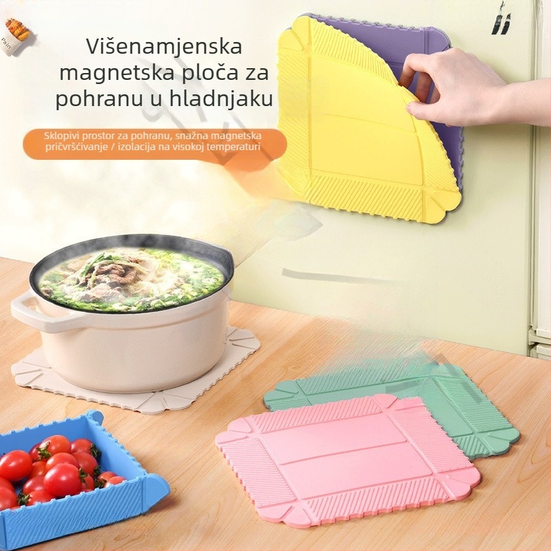 Sklopivi ABS okrugli podmetač za stol, otporan na visoke temperature i protiv opeklina