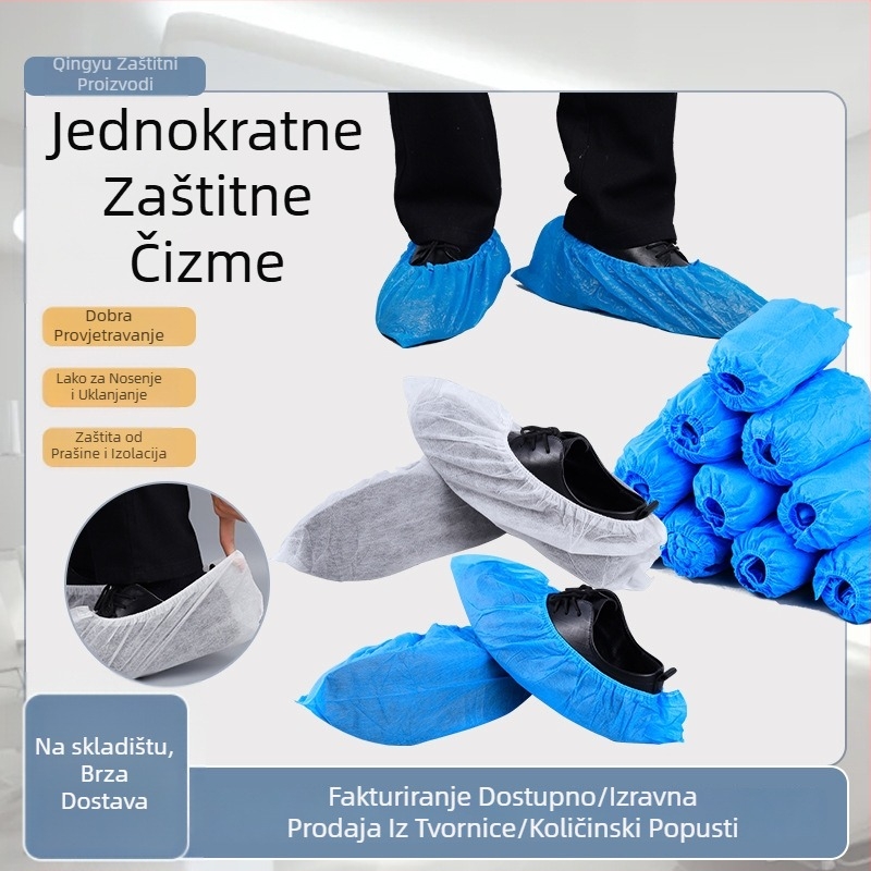 Jednokratne navlake za obuću od netkane tkanine, 30 g, protuklizne, zaštita od prašine, otporne na habanje, za radionice