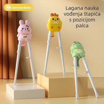 Goryeobaby učne štapiće - ABS materijal, Tiger Mouth dizajn, 2 komada, za bebe i djecu od 24 mjeseca