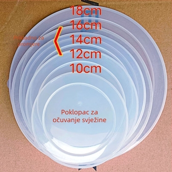 Okrugli poklopac za zdjele univerzalne – otporan na masnoće, sprječava prolijevanje, brtvi