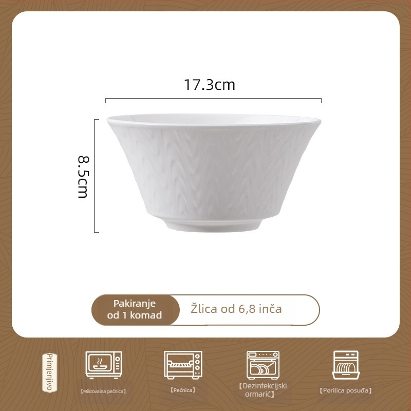 Songfa set posuđa od kostnog porcelana s cvjetnim uzorkom, moderan minimalistički stil, pogodan za mikrovalnu pećnicu