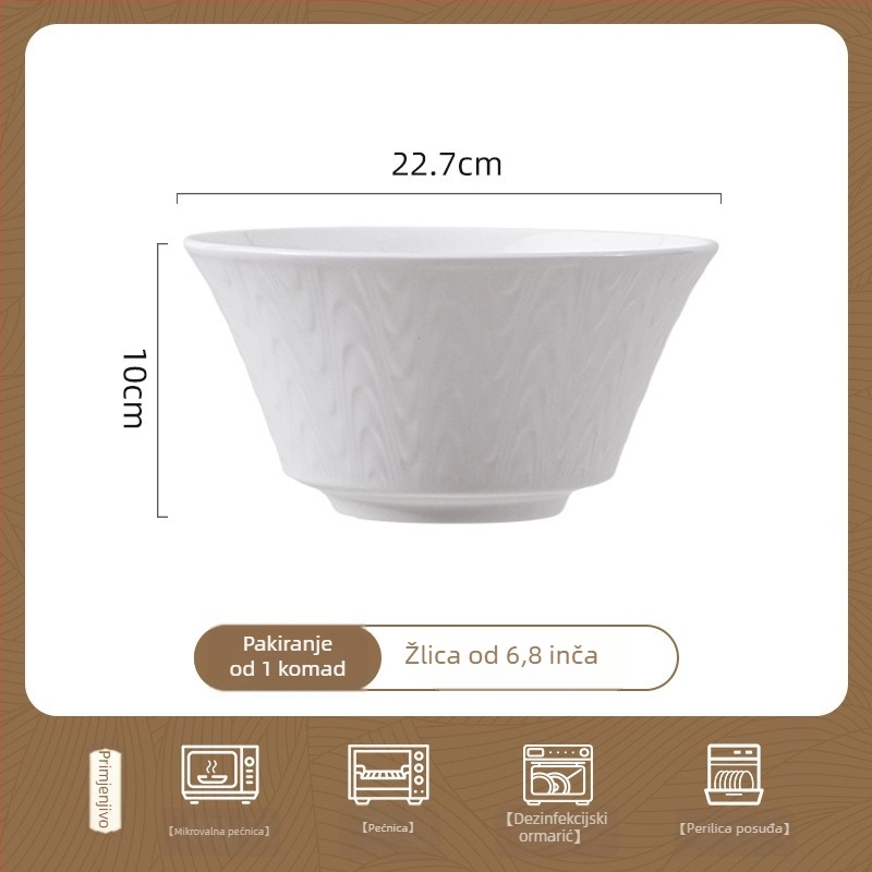 Songfa set posuđa od kostnog porcelana s cvjetnim uzorkom, moderan minimalistički stil, pogodan za mikrovalnu pećnicu