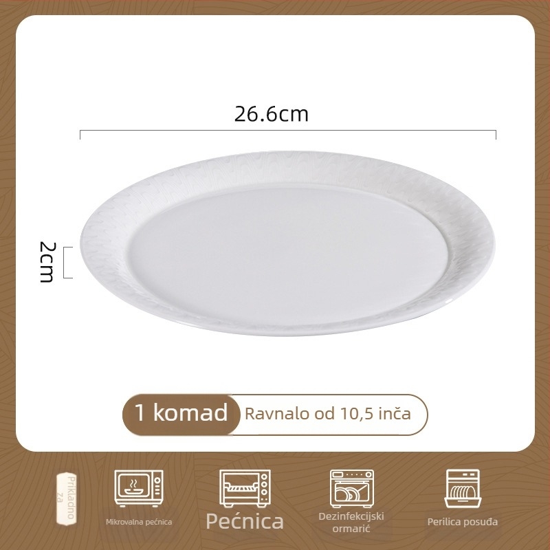 Songfa set posuđa od kostnog porcelana s cvjetnim uzorkom, moderan minimalistički stil, pogodan za mikrovalnu pećnicu