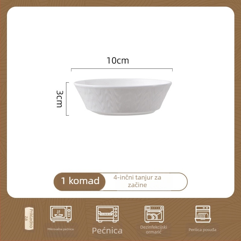 Songfa set posuđa od kostnog porcelana s cvjetnim uzorkom, moderan minimalistički stil, pogodan za mikrovalnu pećnicu
