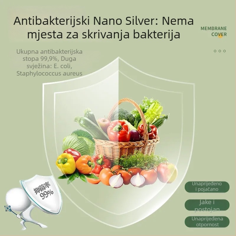 Set poklopci za očuvanje svježine s PE prašinskim poklopom i jednokratnim vrećicama (12+ kom; kutija 80; brutto 200 g; rok trajanja 3 godine; višefunkcionalan)