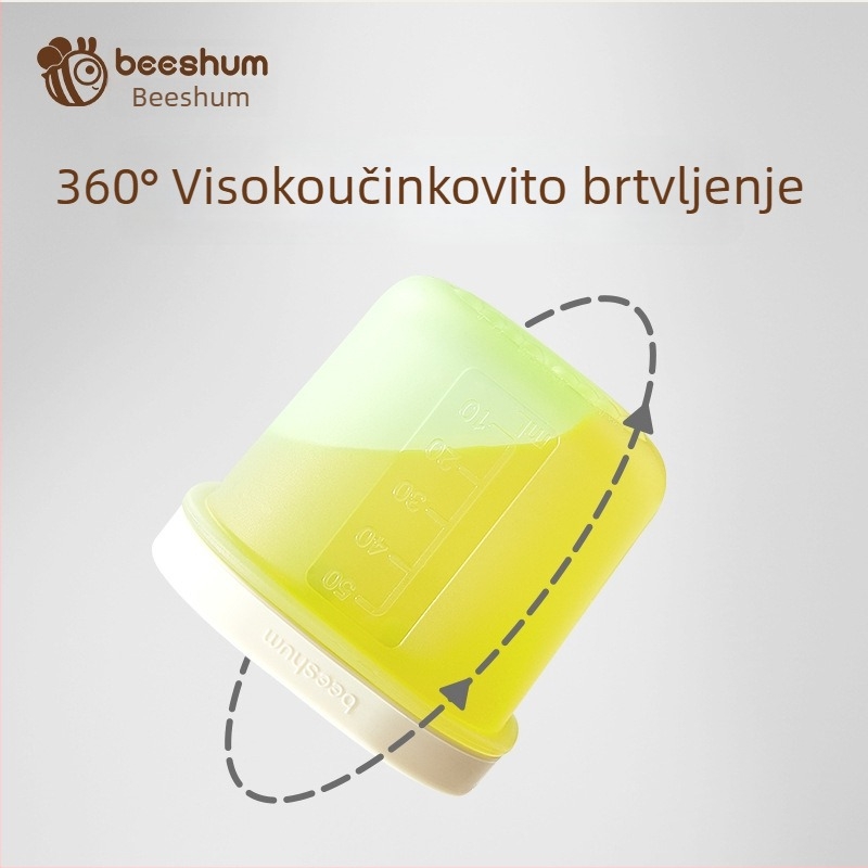 Beeshum silikon set pribora za bebe, svjež i sladak stil, pogodno za bebe starije od 3 mjeseca