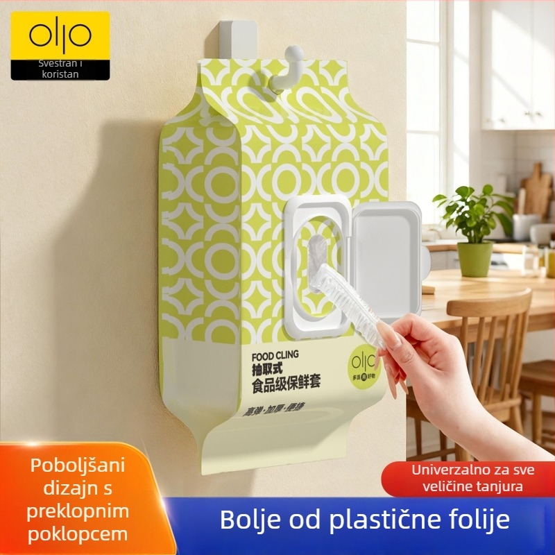 More Pie Odvojivi poklop za foliju – debeli i veliki, prašini zaštitni kuhinjski poklopac za ostale hrane, jednokratna zaštita folije, velika veličina