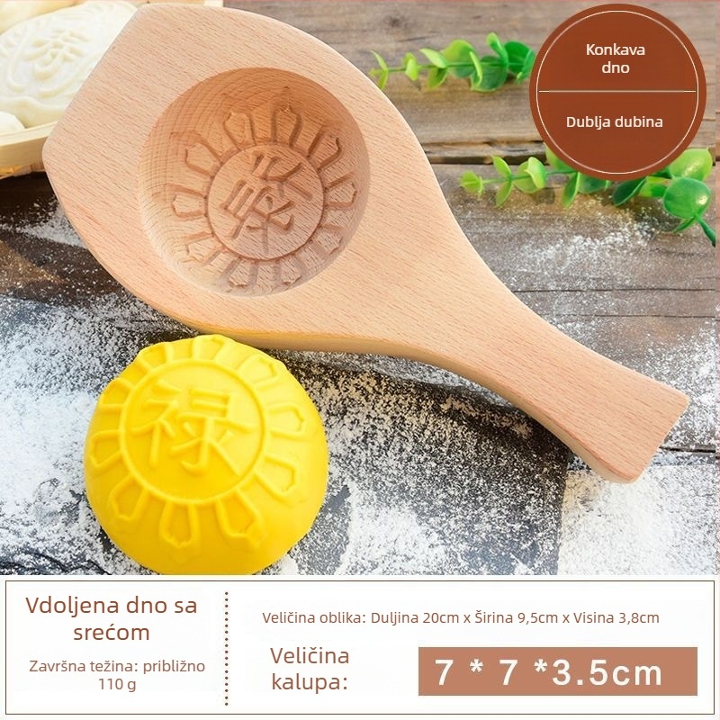 Kružna silikon forma za pečenje | za parene buns, mooncakes i kolače | kineski stil