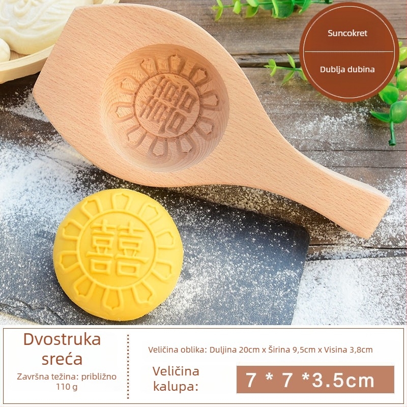 Kružna silikon forma za pečenje | za parene buns, mooncakes i kolače | kineski stil