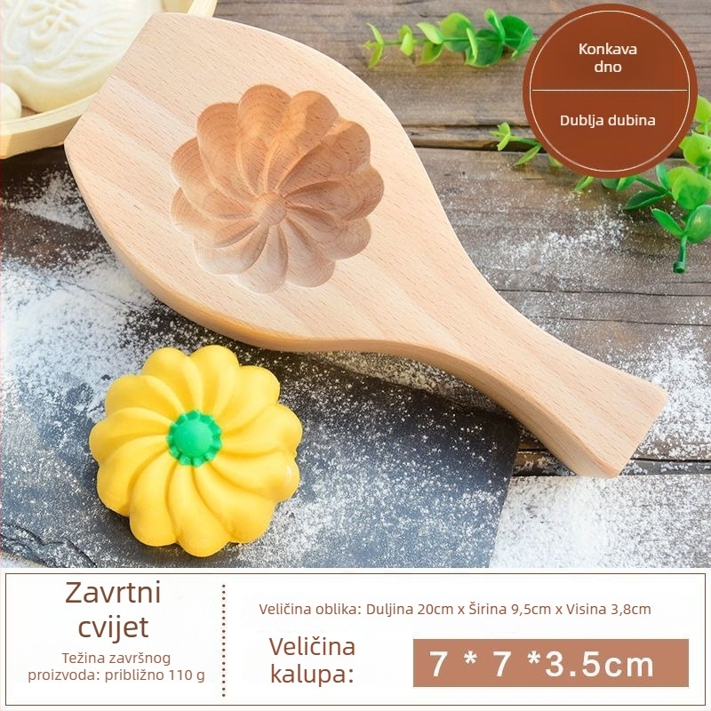 Kružna silikon forma za pečenje | za parene buns, mooncakes i kolače | kineski stil