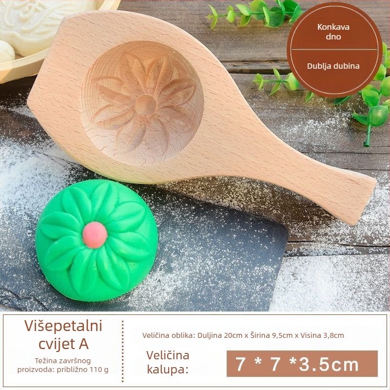 Kružna silikon forma za pečenje | za parene buns, mooncakes i kolače | kineski stil