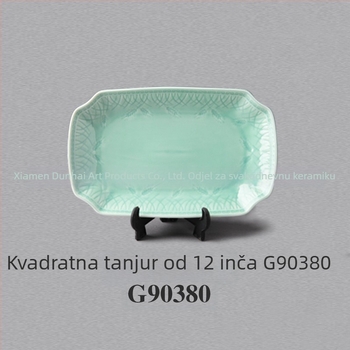 Keramički servis s glazurom – novi kineski stil od Susan Ceramics, uključuje zdjele za juhu, tanjure, lonac za gulaš i žlicu za juhu; pogodan za djecu, studente, odrasle i starije osobe; mogućnost prilagođavanja