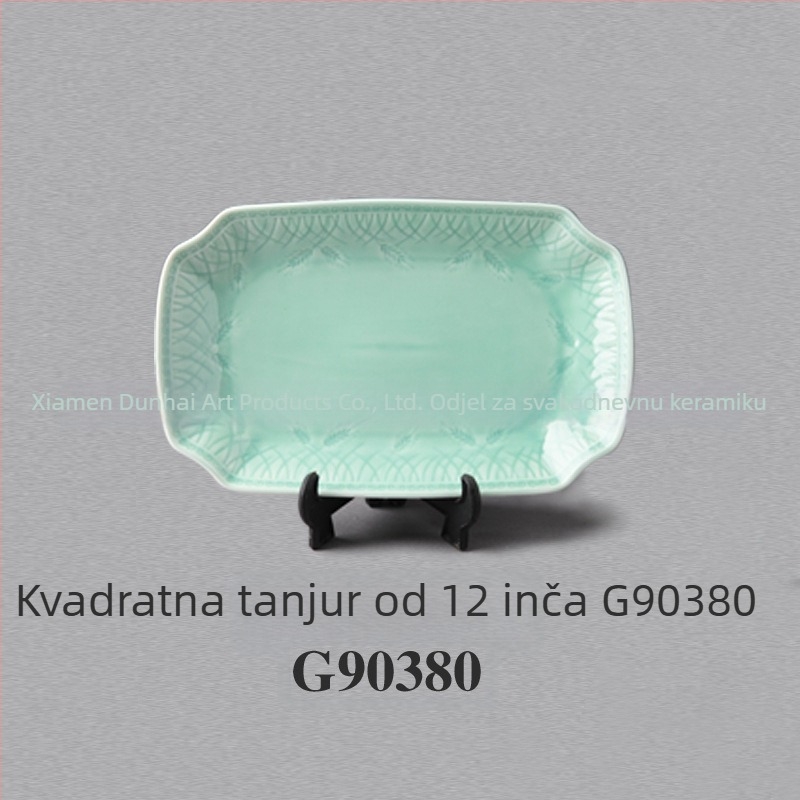 Keramički servis s glazurom – novi kineski stil od Susan Ceramics, uključuje zdjele za juhu, tanjure, lonac za gulaš i žlicu za juhu; pogodan za djecu, studente, odrasle i starije osobe; mogućnost prilagođavanja