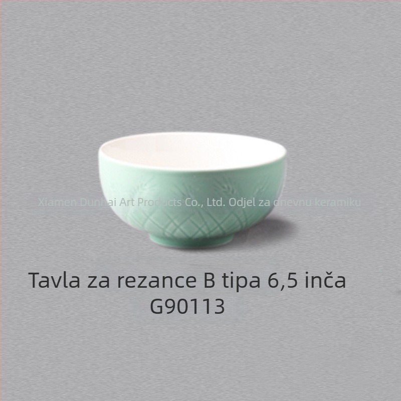 Keramički servis s glazurom – novi kineski stil od Susan Ceramics, uključuje zdjele za juhu, tanjure, lonac za gulaš i žlicu za juhu; pogodan za djecu, studente, odrasle i starije osobe; mogućnost prilagođavanja