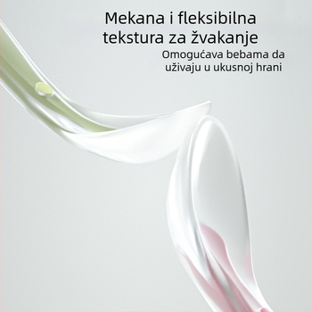 Safety silikonska žlica za hranjenje – mekana silikonska žlica, za bebe starije od 6 mjeseci