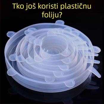 Unique Stakleni univerzalni poklopac za zdjelu, prozirni zaptivni zatvarač, okrugli kuhinjski poklopac