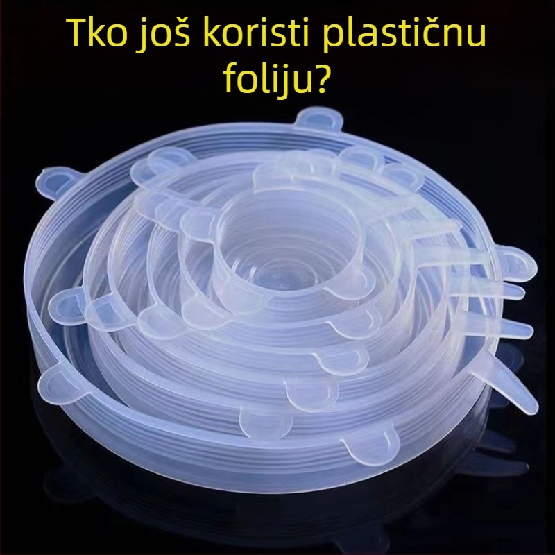 Unique Stakleni univerzalni poklopac za zdjelu, prozirni zaptivni zatvarač, okrugli kuhinjski poklopac