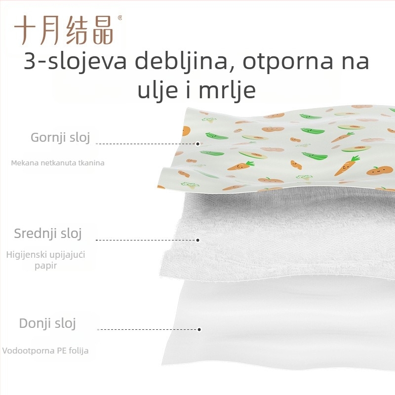 October Crystal jednokratni plastični stolnjak, otporan na ulje i vodootporan, paket od 20 komada