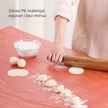 Jednokratni plastični stolnjak s elastičnim šnurom, proziran, okrugli, promjer 0,8–1,8 m, za kućnu i restoransku upotrebu