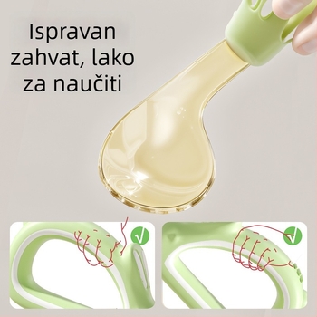 PPSU set vilice i žlice za samostalno hranjenje, od 12 mjeseci nadalje, 1 set, sladak dizajn
