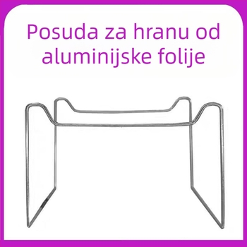 Jednokratni mini držač za lonac za kuhanje s aluminijskom folijom kutijom za obrok i zdjelicama od folije