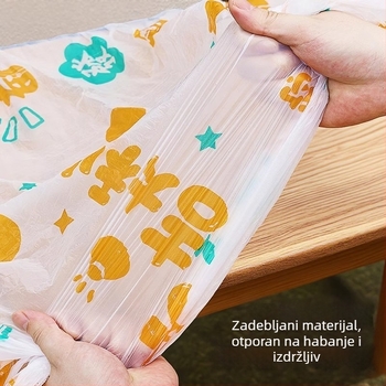 Jednokratni stolnjak s tiskanim elastičnim rubom za pravokutne i okrugle stolove, debeli plastični pokrov.