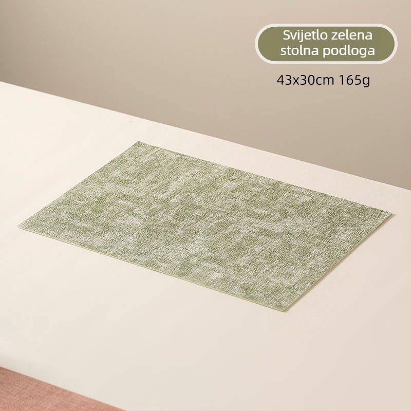 Kožni podmetač za stol, nordijski stil, kvadratni oblik, jednobojna, Longyao, proljeće 2025 izlazak