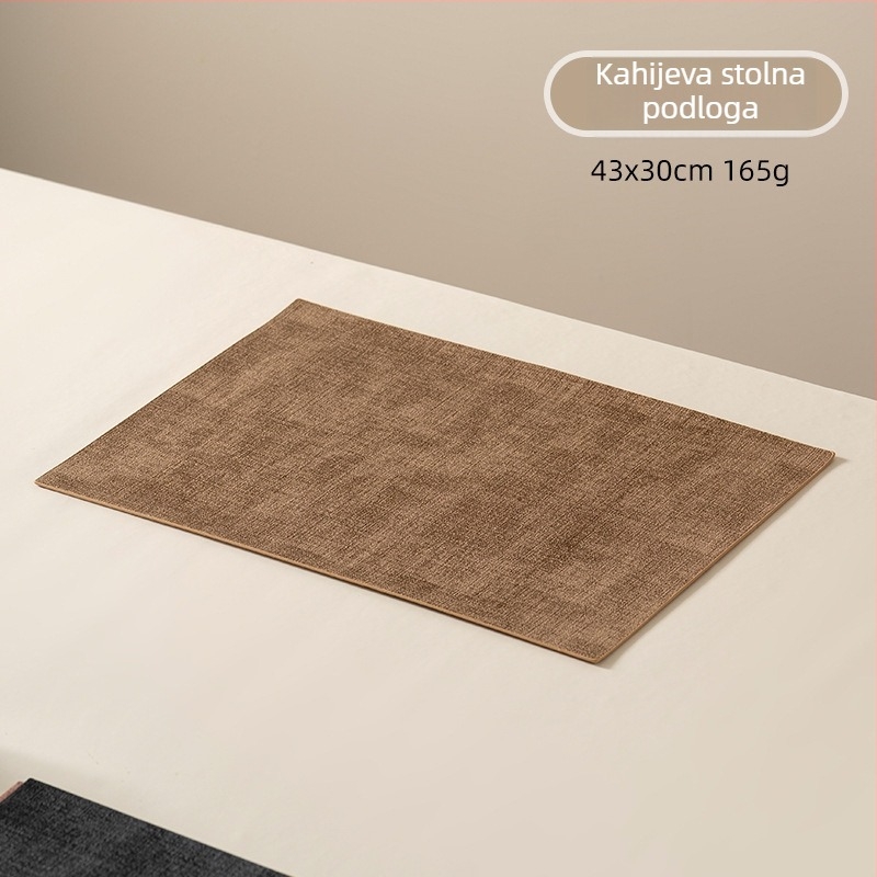 Kožni podmetač za stol, nordijski stil, kvadratni oblik, jednobojna, Longyao, proljeće 2025 izlazak