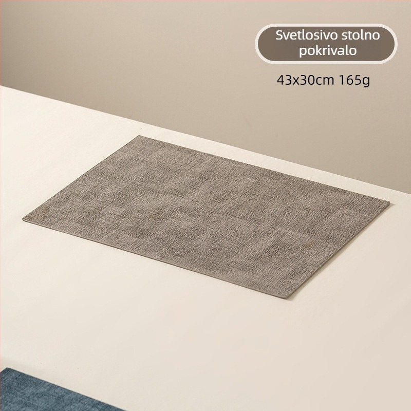 Kožni podmetač za stol, nordijski stil, kvadratni oblik, jednobojna, Longyao, proljeće 2025 izlazak
