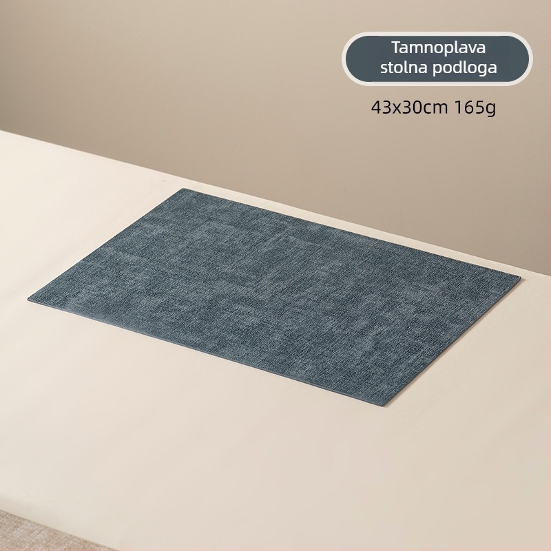 Kožni podmetač za stol, nordijski stil, kvadratni oblik, jednobojna, Longyao, proljeće 2025 izlazak