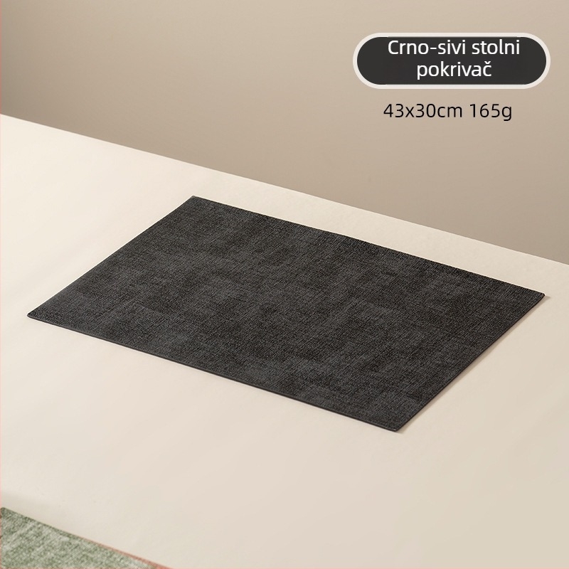 Kožni podmetač za stol, nordijski stil, kvadratni oblik, jednobojna, Longyao, proljeće 2025 izlazak