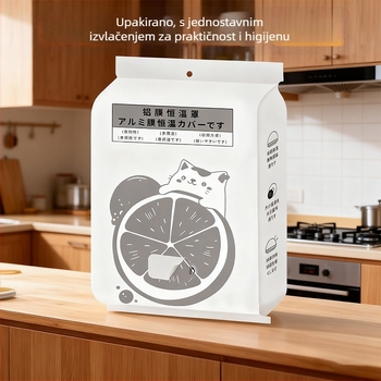 Set za očuvanje hrane – Aluminijski folijski termoizolacijski poklopi za posude, kućna kuhinja, 3–5 komada, rok trajanja 5 godina, Zapremina pakiranja 100, 200 setova u kutiji